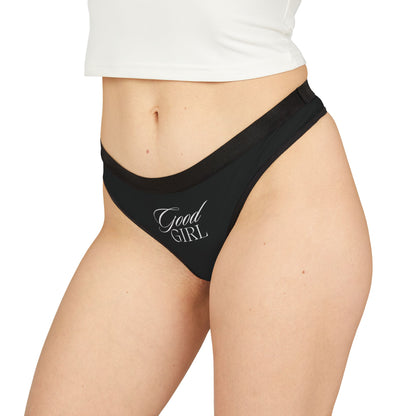 Black 'GOOD GIRL' Thong