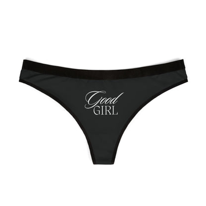 Black 'GOOD GIRL' Thong